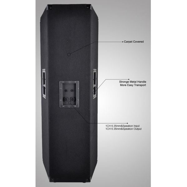 Double Passive Speaker System , 500W Stage Wooden Cabinet Audio Speaker WPA215