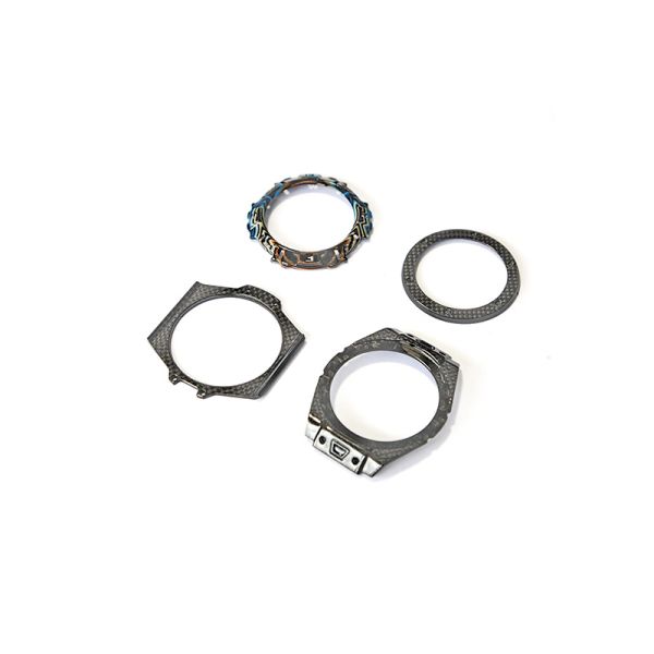 Colorful Rainbow Watch Custom Made Carbon Fiber Parts OEM Service