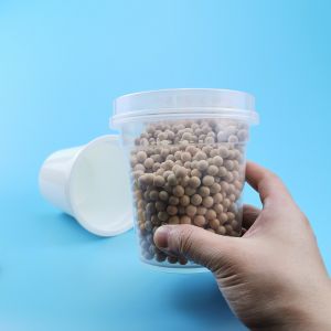 FDA Eco Friendly 450ml PP Plastic Sauce Cups With Lids