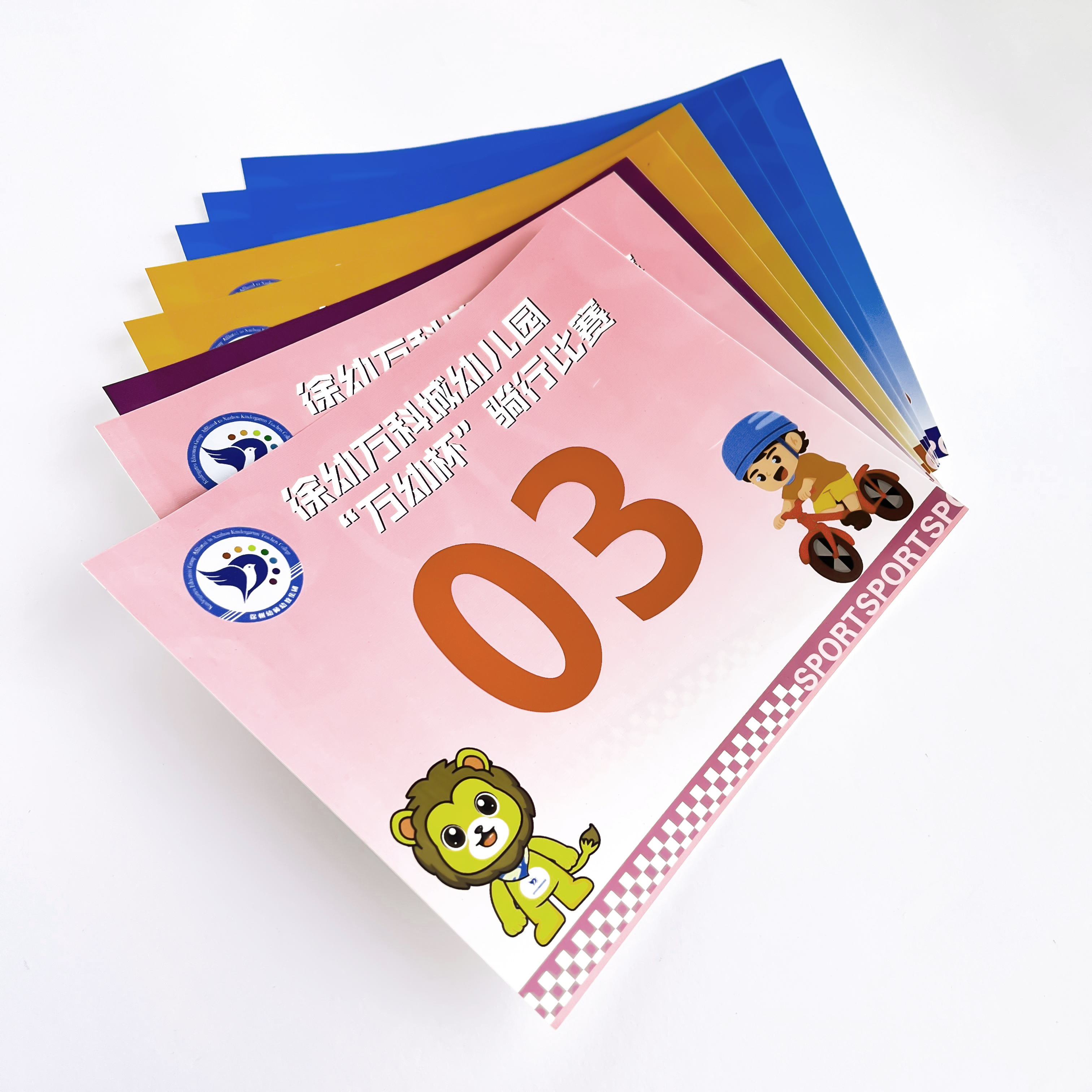 Tyvek Race Bib Numbers 210mm Screen Printed Customizable