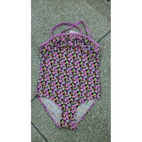Buy Fancy small flower Girl Floral Print Swimsui one piece at wholesale prices