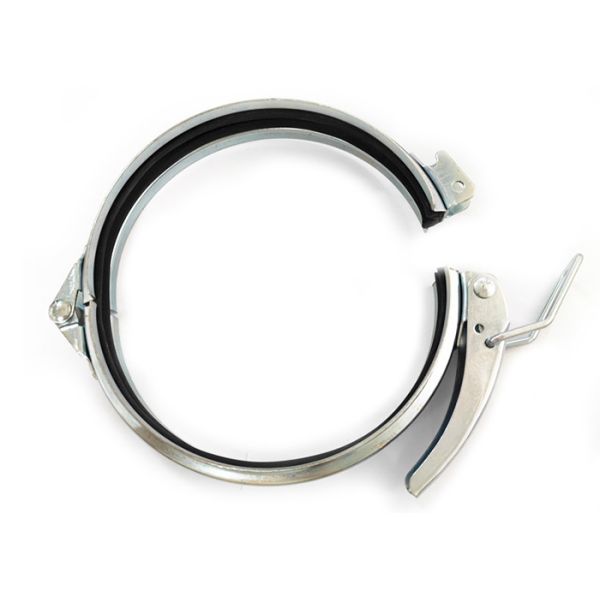 Buy Adjustable Ducting Galvanized Steel Clamps For Dust Collection Pipe at wholesale prices