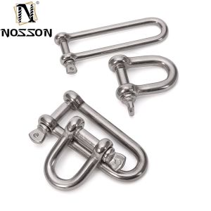 Metric Measurement D Shackle Stainless Steel and Pin Type with Screw Collar Pin