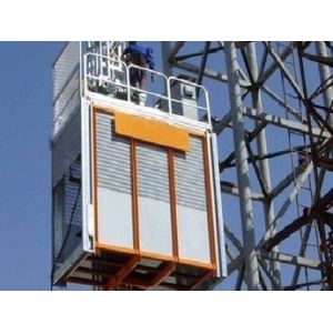 Low Noise Construction Material Hoist High Efficiency Strong Carry Capacity