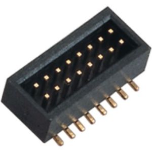 Quality 2* 8 Pin Brass Gold Flash SMT Box Header Connector 1.0mm PA9T for sale