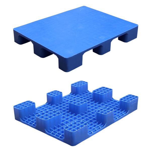 Nine Foot Stackable Plastic Pallets 800kg Dynamic Load For Warehouse Stacking