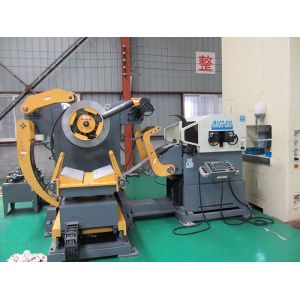 Stainless Steel Trash Can Stamping Shearing Machine / Leveling Feeder