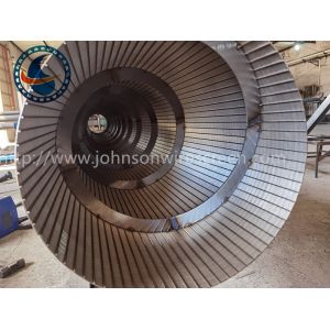 OD 600mm Wedge Wire Rotary Screen Drum Of Stainless Steel For Waste Water