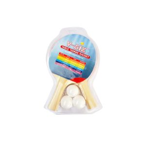 7 Ply Poplar Wood Table Tennis Rackets Blister Packing with Rubber Sponge for