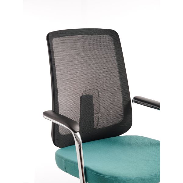 Commercial Furniture Mid Back Gas Lifting Swivel Office Chair for Staff and Visitors