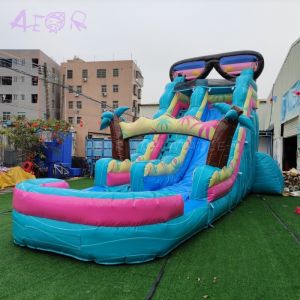 Giant 9x3m Inflatable Waterslide Customized Size Inflatable PVC Water Slide For