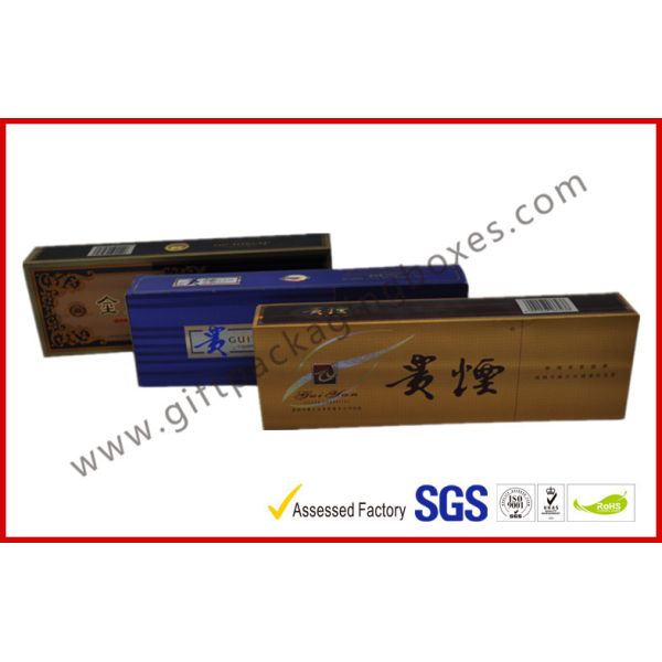 Buy Elegant Colorful Printed E Cigarette / Cigar Gift Box  , Custom Rigid Board Tobacco Gift Packages at wholesale prices