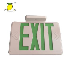 Commercial Emergency Exit Lighting Fixtures , Green Exit Sign With Lights