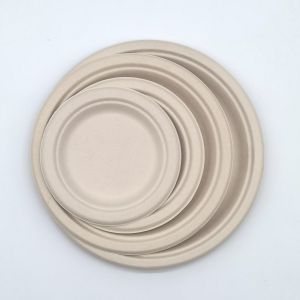 Environmental Protection Sturdy Biodegradable Bagasse Plates Bagasse Pulp