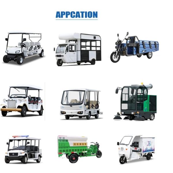 Golf Carts, electric vehicles, Electric Forklifts, Electric tricycle