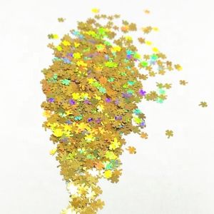 Other Holiday Supplies Spring Glitter Clover Shaped Earrings Polyester Silk