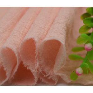 Environmental 110GSM Muslin Blanket Fabric Orange Gauze Fabric
