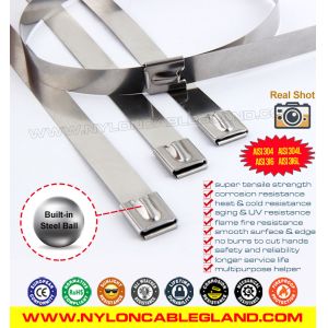 316, 304 Steel Cable Tie Wrap
