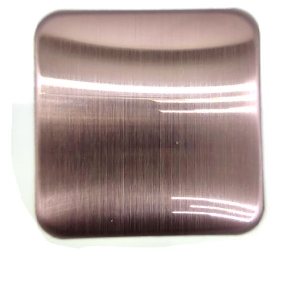 Buy 0.2mm  Hairline Rose Gold Colored Stainless Steel Sheet For High Class Restaurants  Hotel at wholesale prices