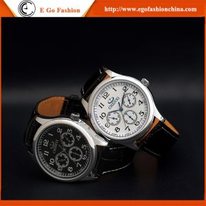 010B Fashion Jewelry Wholesale Stainless Steel Watches Leather Band Quartz