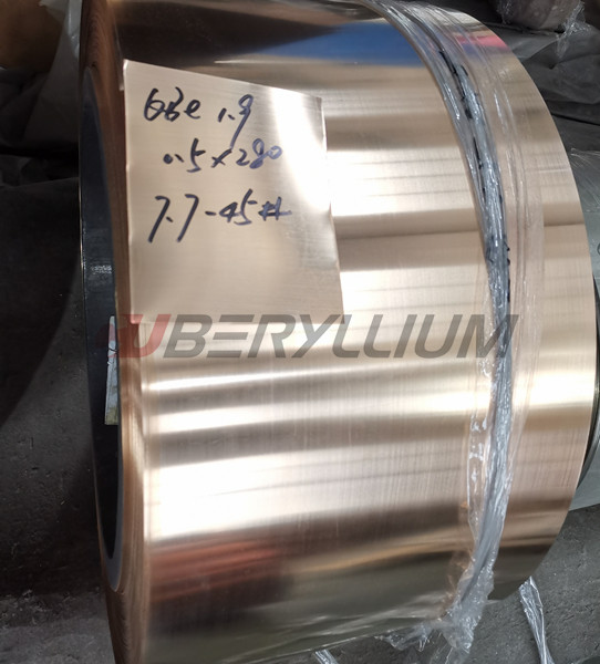 Qbe1.9 Copper Strip Thickness 0.1mm 0.12mm 0.15mm 0.2mm For Electrical Industry