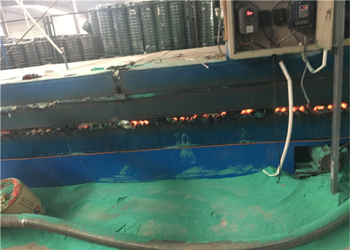 Dark Green PVC Coated Welded Wire Mesh Making Machine Mesh Width 60cm-250cm