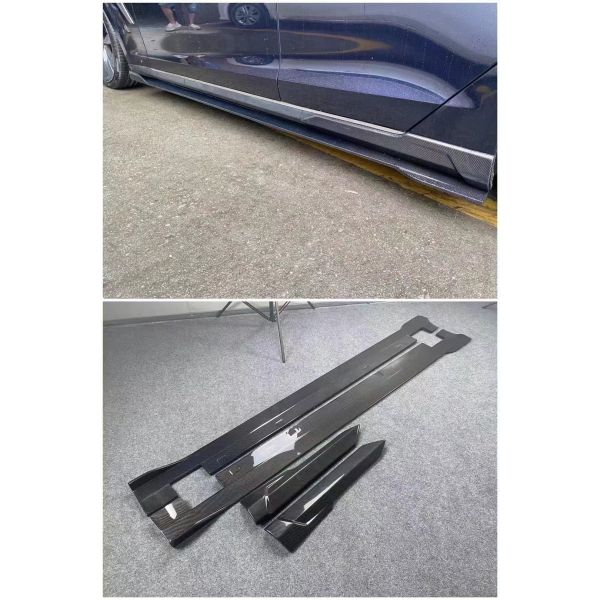 Selling Model S Body Kit Carbon Fiber Front and Rear Bumper Side Skirts Spoiler for Tesla Model S
