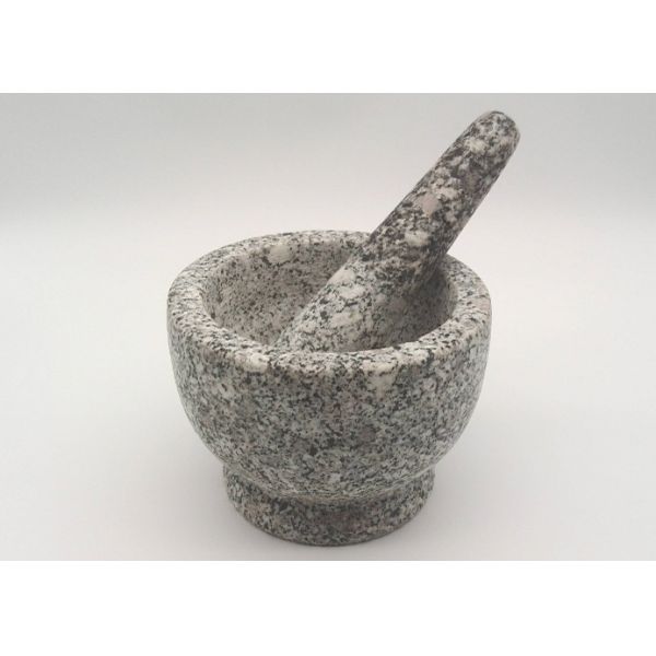 Buy Natural Stone Mortar And Pestle , Herb Solid Granite Mortar And Pestle at wholesale prices