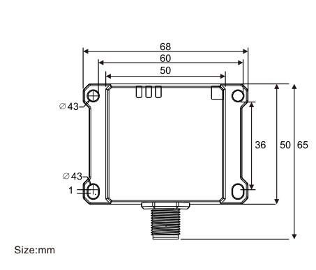 RF-HZ80L: 80*80mm Square High Frequency RFID Reader