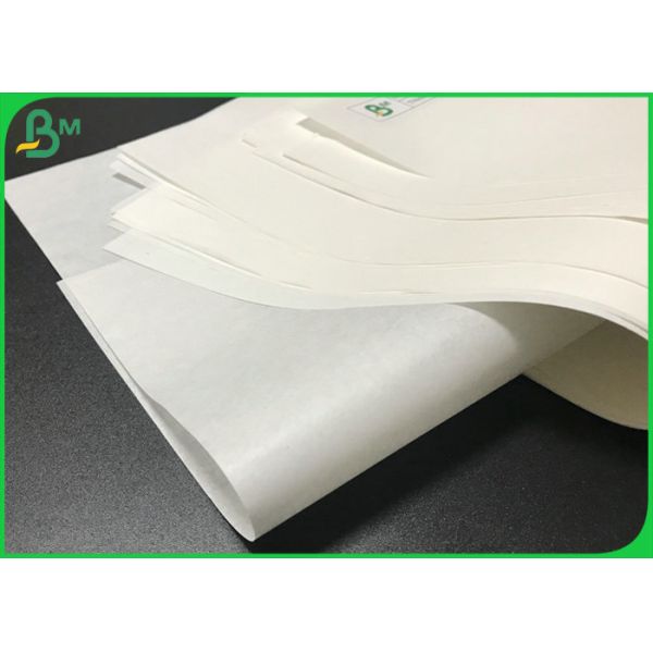 30G 35G White Food Wrapping Paper FDA Certified Kraft Paper Rolls For Dessert Packing