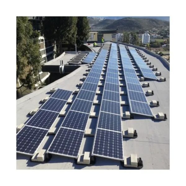 Buy Aluminum Ground Solar Panel Mounting Brackets System For Cement Flat Roof at wholesale prices