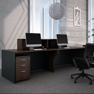 Wooden Modern Front Desk Salon Furniture Beauty Salon Reception Desk