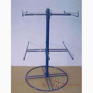 Wire Hooks Spinner Grocery 12 Pegs Countertop Display Rack