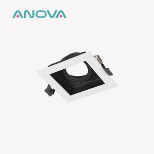 Anti-Glare GU10 MR16 Commercial Adjustable Recessed Spotlight Downlight Frame