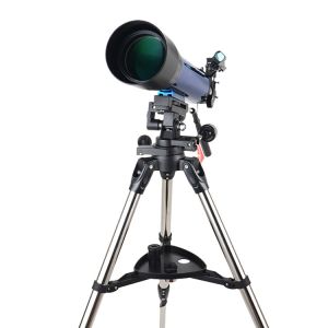 Blue 102mm Aperture Professional Astronomical Terrestrial Telescope With Tripod