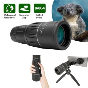 Zoom Hiking Monocular Telescope , 16x52 Monocular Dual Focus Optics Zoom