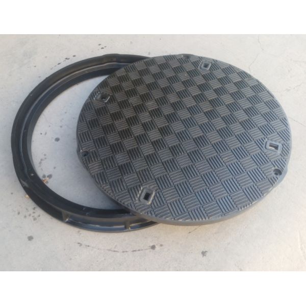 Buy 600mm Diameter Recyclable Composite Manhole Lids Environmentally Friendly at wholesale prices