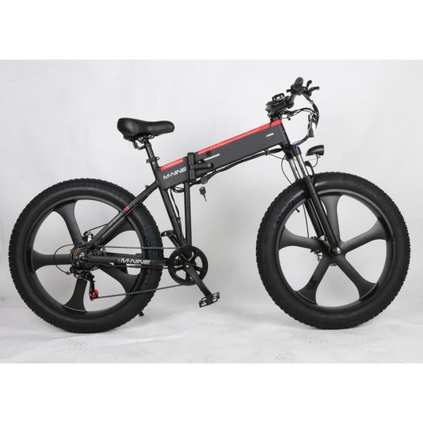 Buy 25KM/H Fat Tire Electric Folding Bike With 7Speed Derailleur at wholesale prices