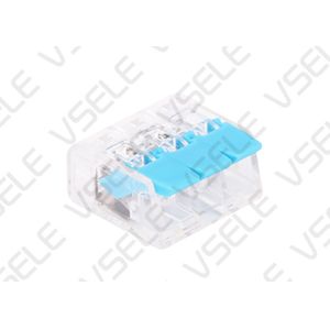 Quick Wire Junction Connector / Fast Wiring Connector Transparent White Body