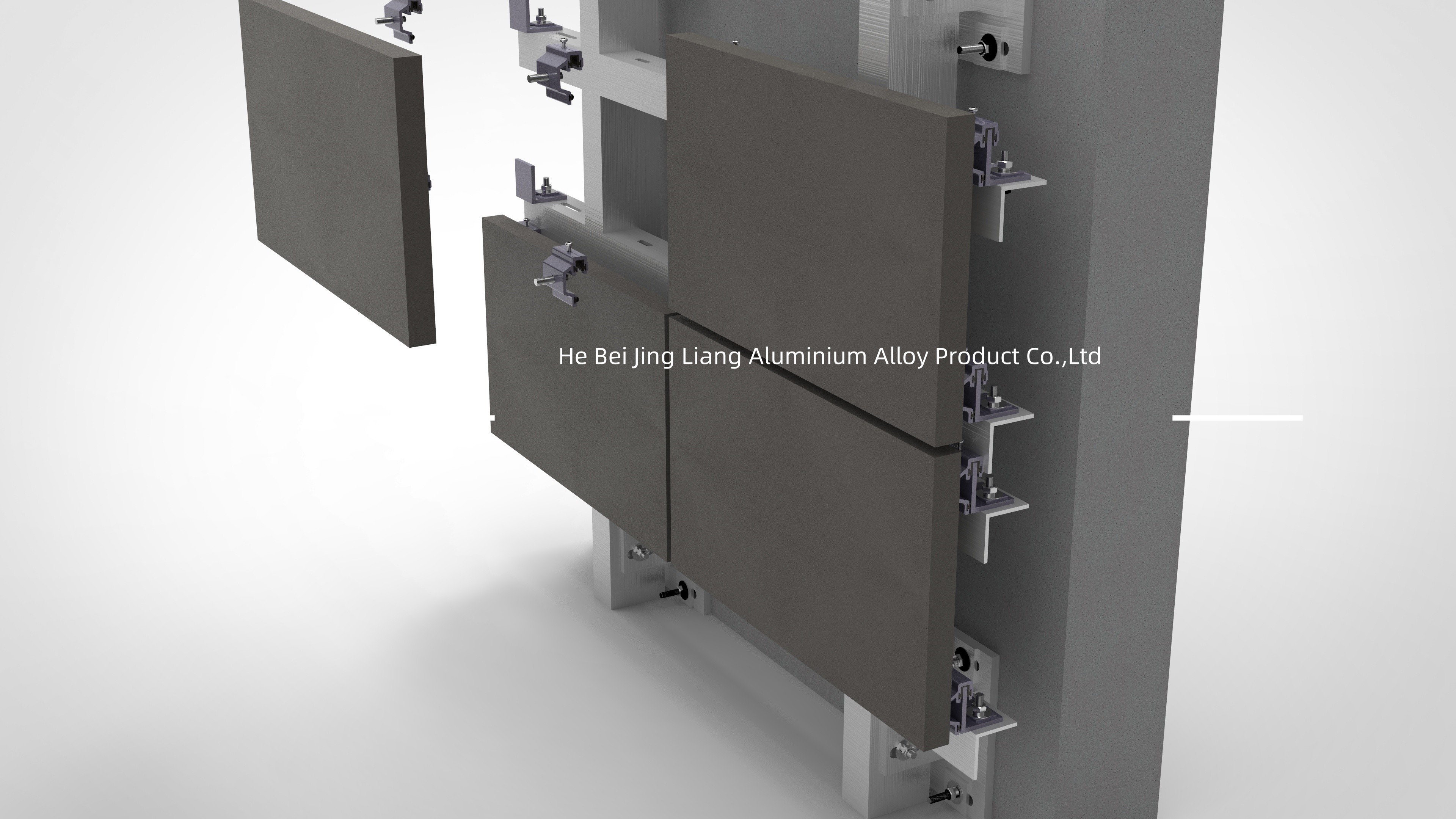 Quality Customized Lightweight Aluminum Spray Paint Finish Stone Cladding Systems for sale