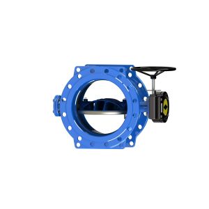 Stainless Steel Butterfly Control Valve , Ductile Iron Double Offset Butterfly