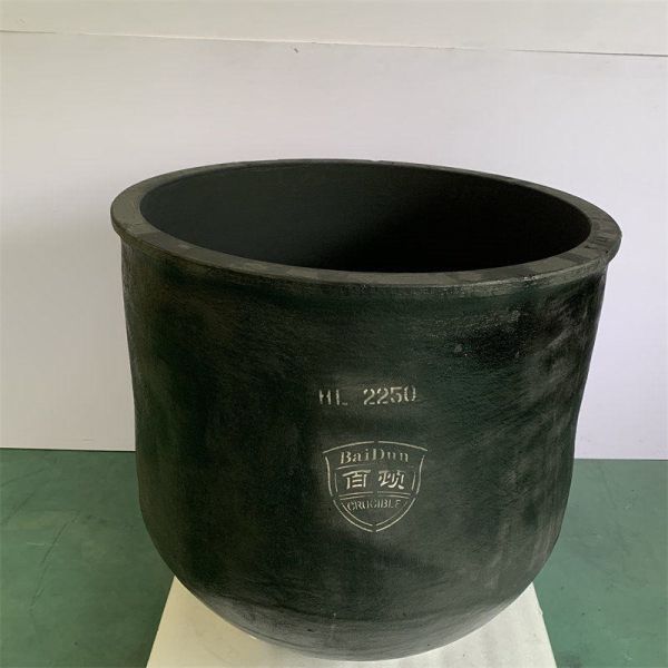 Buy Metal Melting Silicon Carbide Graphite Crucible Round Low Slag Adherence at wholesale prices