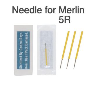 1R Permanent Makeup Eyebrow Needles / 1 Prong Round Mosaic Needle