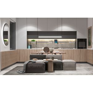 Customized Modular Household Indoor With Multiple Kitchen Cabinet Furniture