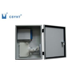 Wall Mounted Fiber Splitter Box 16 Core Indoor / Outdoor Low Insertion Loss