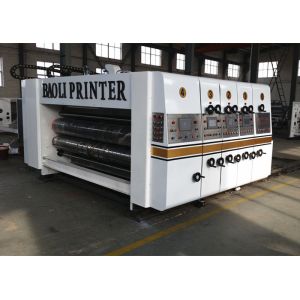 full automatic flexo printer slotter die cutter carton box machine