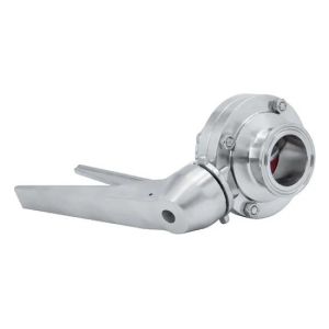 Sanitary SS 316L DN250 Tri Clamp Hygienic Butterfly Valve