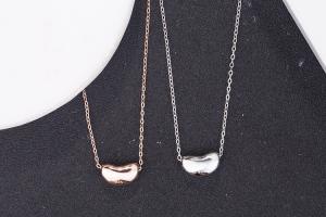 925 Sterling Silver Jewelry Women's Bead Pendant Chain Necklace