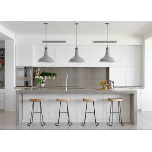 18mm 60cm Quartz Top White Modern Modular Kitchen Cabinets With Upper Unit