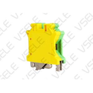 Screw Connection Din Rail Ground Terminal Block Universal Wiring USLKG Type